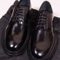 DOLCE & GABBANA SHOES $890 BLACK BENCHMADE SHADOW ANTIC DERBY 11 44e NEW