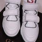 GUCCI SHOES $585 RED/WHITE/GREEN LOGO SIGNATURE HI-TOP TRAINERS 11 44e NEW