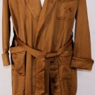 LORO PIANA ROBE $3550 BROWN 100%CASHMERE SHAWL COLLAR JAMES DRAP ROBE M 50e NEW
