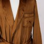 LORO PIANA ROBE $3550 BROWN 100%CASHMERE SHAWL COLLAR JAMES DRAP ROBE M 50e NEW