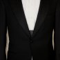 KITON SUIT $8,995 BLACK 1-BTN 100%SUPER 150's WOOL FORMAL TUXEDO 38R 48e NEW