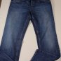 GUCCI JEANS $595 MEDIUM WASH FRONT WHISKERED/FADED LOGO DENIM JEANS 38 54 NEW