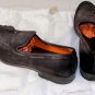 SANTONI SHOES $895 MOKA BROWN SUEDE TASSELED VAMP HANDMADE LOAFER 10.5 43.5e NEW