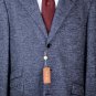 LORO PIANA COAT $2885 SMOKE BLUE WOOL/CASHMERE 3-BTN SWEATER JACKET 44R 56 NEW