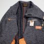 LORO PIANA COAT $2885 SMOKE BLUE WOOL/CASHMERE 3-BTN SWEATER JACKET 44R 56 NEW