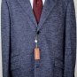 LORO PIANA COAT $2885 SMOKE BLUE WOOL/CASHMERE 3-BTN SWEATER JACKET 44R 56 NEW