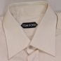 TOM FORD SHIRT $695 CREAM FRENCH CUFF OXFORD CLOTH DRESS SHIRT 15.75/35 40 NEW