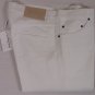 FERRAGAMO JEANS $475 WHITE LOGO ORNAMENTED 5-PKT SIGNATURE DENIM 42 58e NEW