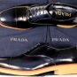 PRADA SHOES $765 DARK BLUE CAP TOE STITCHED GUM SOLED OXFORD SHOES 11 44 NEW