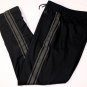 GUCCI PANTS $610 BLACK LOGO DECAL TECHNO STRIPED ACTIVE TROUSER L 36 52e NEW