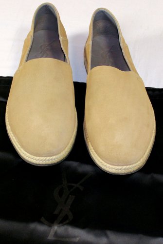 YSL YVES SAINT LAURENT RIVE GAUCHE SHOES $395 DESERT ESPADRILLE LOAFER 9 42e NEW
