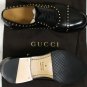 GUCCI SHOES $945 BLACK GOLD SPIKE STUD ACCENTED CAPTOE OXFORDS 10 43 NEW