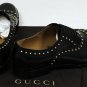 GUCCI SHOES $945 BLACK GOLD SPIKE STUD ACCENTED CAPTOE OXFORDS 10 43 NEW