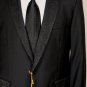 ETRO COAT $1795 BLACK 1-BTN PAISLEY ACCENTED PEAKED LAPEL BLAZER 42R 54e NEW