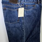 BRIONI JEANS $695 MED WASH SCRATCH OVERALL FADE LOGO FIT LEG DENIM 40/36 56e NEW