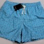 KITON SWIMSUIT $425 SKY BLUE ANCHOR DESIGN LOGO EMBROIDERED TRUNKS XL 54 NEW