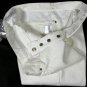 YSL RIVE GAUCHE JEANS $565 WHITE WASH LOGO POCKET FITTED LEG DENIM 38/36 54e NEW