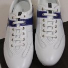 BRUNO MAGLI SHOES $445 WHITE/BLUE LOGO ORNAMENT HANDMADE DONNY TRAINER 9 42e NEW