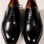 J.M. WESTON SHOES $985 BLACK BRUSHED CALFSKIN HANDMADE BOXCALF OXFORDS 10 43 NEW