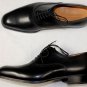J.M. WESTON SHOES $985 BLACK BRUSHED CALFSKIN HANDMADE BOXCALF OXFORDS 10 43 NEW