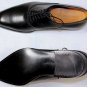 J.M. WESTON SHOES $985 BLACK BRUSHED CALFSKIN HANDMADE BOXCALF OXFORDS 10 43 NEW