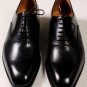 J.M. WESTON SHOES $985 BLACK BRUSHED CALFSKIN HANDMADE BOXCALF OXFORDS 10 43 NEW