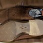 CESARE PACIOTTI SHOES $595 DARK BROWN SUEDE CAPTOE LOGO ORNAMENT BOOT  8 41e NEW