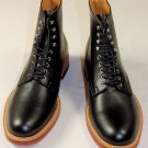 COMME des GARCONS SHOES $890 BLACK FRONT TIED COMBAT BOOTS 9 42e 26.5 NEW