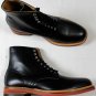 COMME des GARCONS SHOES $890 BLACK FRONT TIED COMBAT BOOTS 9 42e 26.5 NEW