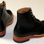 COMME des GARCONS SHOES $890 BLACK FRONT TIED COMBAT BOOTS 9 42e 26.5 NEW