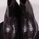 COSTUME NATIONAL SHOES $740 DARK BORDEAUX CAP TOE SIDE GORE BOOTS 10 43e NEW
