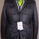 D&G COAT $885 STEEL GRAY QUILTED w/ZIP VEST LINER LOGO PUFFER JACKET SM 48e NEW