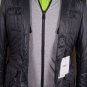 D&G COAT $885 STEEL GRAY QUILTED w/ZIP VEST LINER LOGO PUFFER JACKET SM 48e NEW