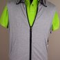 D&G COAT $885 STEEL GRAY QUILTED w/ZIP VEST LINER LOGO PUFFER JACKET SM 48e NEW