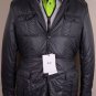 D&G COAT $885 STEEL GRAY QUILTED w/ZIP VEST LINER LOGO PUFFER JACKET SM 48e NEW