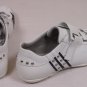 CESARE PACIOTTI SHOES $545 WHITE LEATHER/SUEDE LOGO ORNAMENT TRAINERS 12 45e NEW