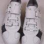 CESARE PACIOTTI SHOES $545 WHITE LEATHER/SUEDE LOGO ORNAMENT TRAINERS 12 45e NEW