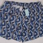 MALO SWIMSUIT $295 BLUE LOGO ABSTRACT BEACHWEAR SWIM SHORTS TRUNKS XXL 56e NEW