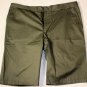 LANVIN PANTS $475 FATIGUE GREEN SIDE BRACE TAILORED BERMUDA SHORTS 34 50e NEW