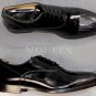 ALEXANDER McQUEEN SHOES $765 BLACK FEATHER ETCHED CAPTOE OXFORDS 10 43e NEW