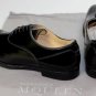 ALEXANDER McQUEEN SHOES $765 BLACK FEATHER ETCHED CAPTOE OXFORDS 10 43e NEW