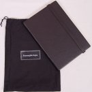 ZEGNA NOTEBOOK $245 DK BROWN LEATHER SIGNATURE CENTENNIAL COLLECTION JOURNAL NEW