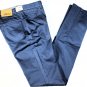 BRIONI JEANS $585 SMOKE BLUE WASH LOGO EMBOSSED 5-PKT FIT LEG DENIM 35/37 52 NEW
