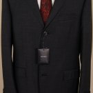 DOLCE & GABBANA SUIT $2295 DARK GRAY 3-BTN SHARKSKIN 100%WOOL SUIT 44L 54e NEW