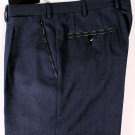 BRIONI PANTS $1690 DARK BLUE/BLACK GLENPLAID HANDMADE DELTA SLACKS 32 48 NEW