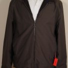 ISAIA JACKET $1950 DK BROWN CASHMERE REVERSIBLE DUAL ZIP BOMBER COAT 40 50e NEW