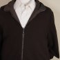 ISAIA JACKET $1950 DK BROWN CASHMERE REVERSIBLE DUAL ZIP BOMBER COAT 40 50e NEW
