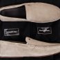 ZEGNA SHOES $565 GRAY SUEDE CALF LOGO ORNAMENT VENETIAN VAMP DRIVER 10 43e NEW