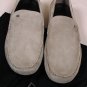 ZEGNA SHOES $565 GRAY SUEDE CALF LOGO ORNAMENT VENETIAN VAMP DRIVER 10 43e NEW