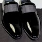 DSQUARED2 SHOES $750 BLACK PATENT CALF GROSGRAIN BOW VAMP LOAFER 8.5 41.5 NEW